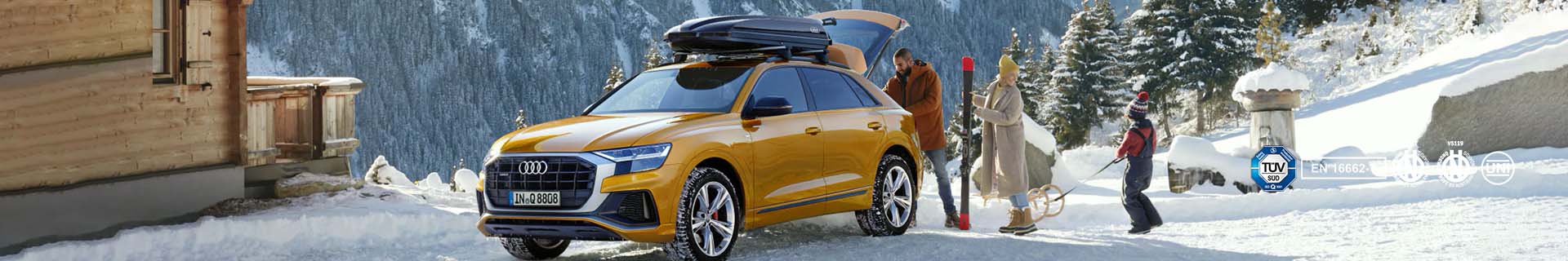 Sneeuwkettingen voor de Audi Q8