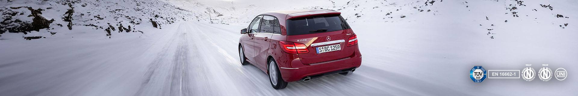 Sneeuwkettingen voor de Mercedes B-klasse