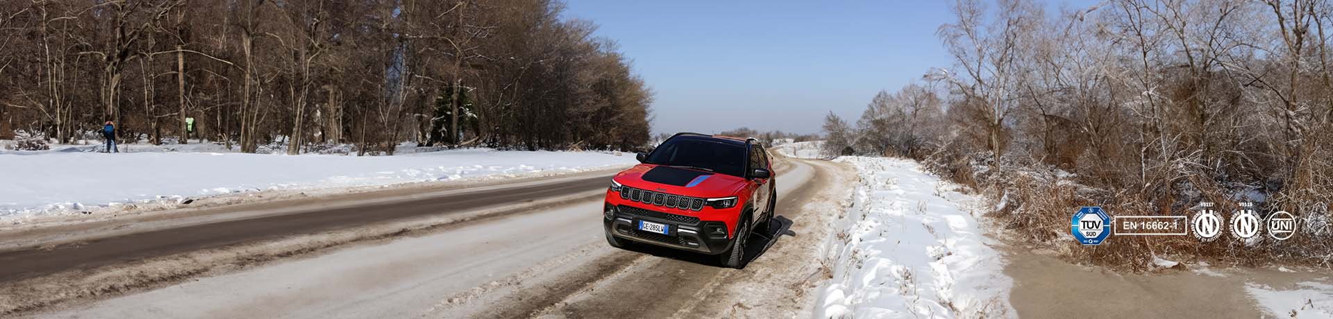 Sneeuwkettingen voor de Jeep Compass