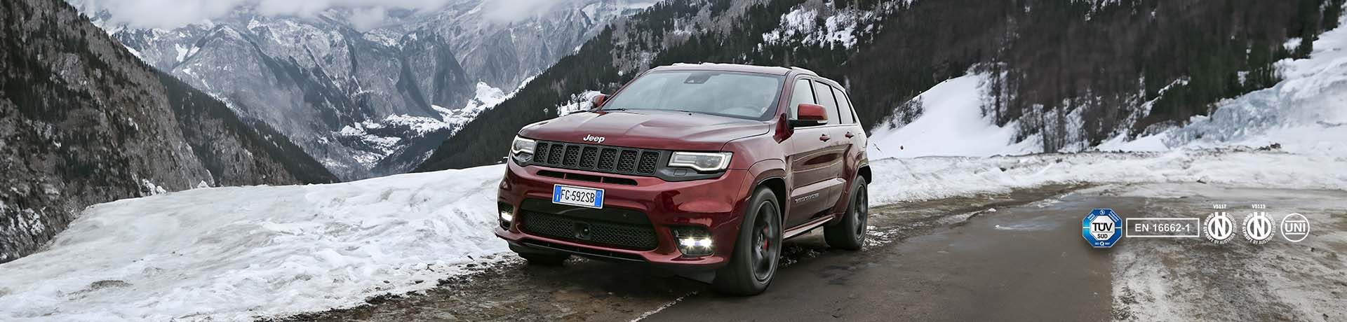 Sneeuwkettingen voor de Jeep Grand Cherokee