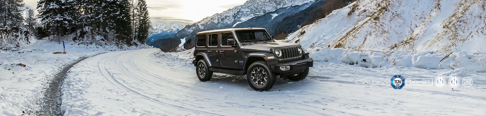 Jeep sneeuwkettingen