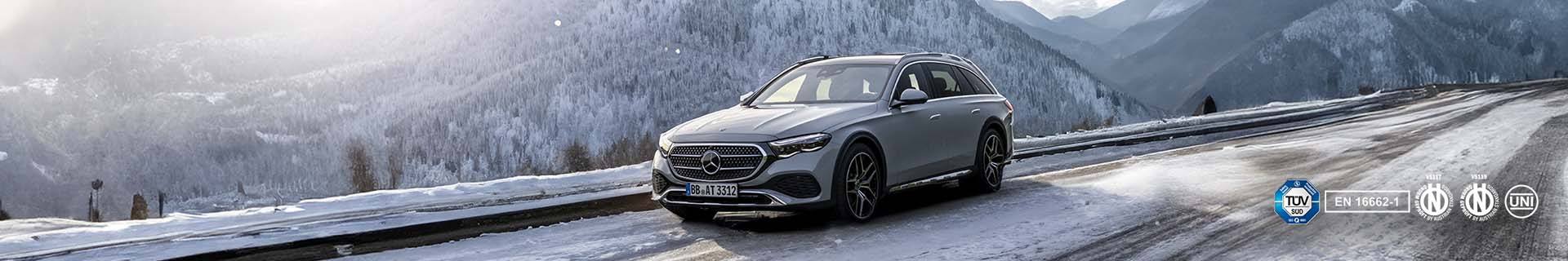 Sneeuwkettingen voor de Mercedes-Benz E-klasse