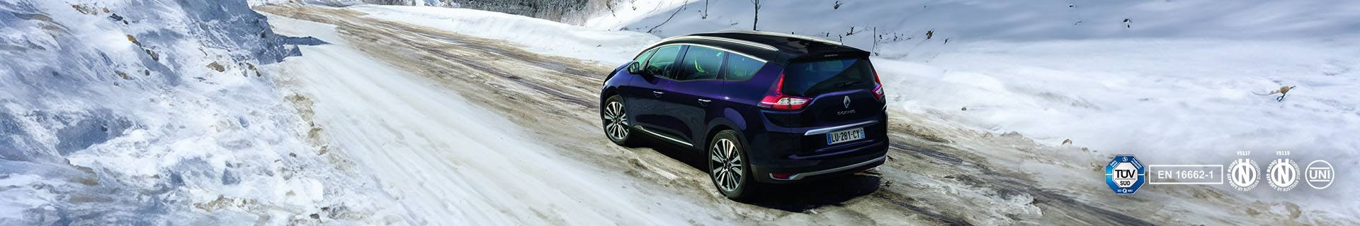 Sneeuwkettingen voor de Renault Grand Scenic