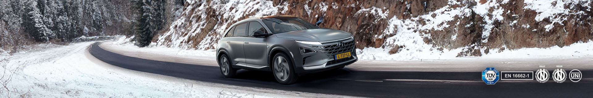 Sneeuwkettingen voor de Hyundai Nexo