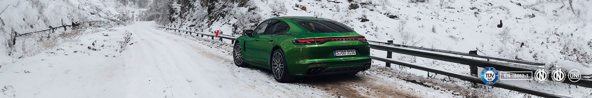 Porsche Panamera sneeuwkettingen