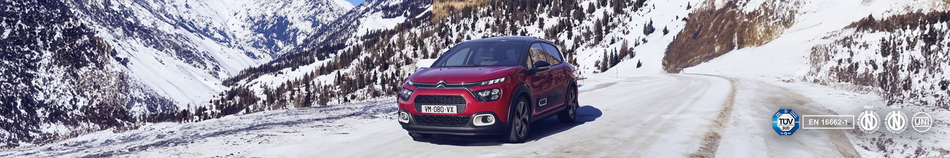 Citroën C3 sneeuwkettingen